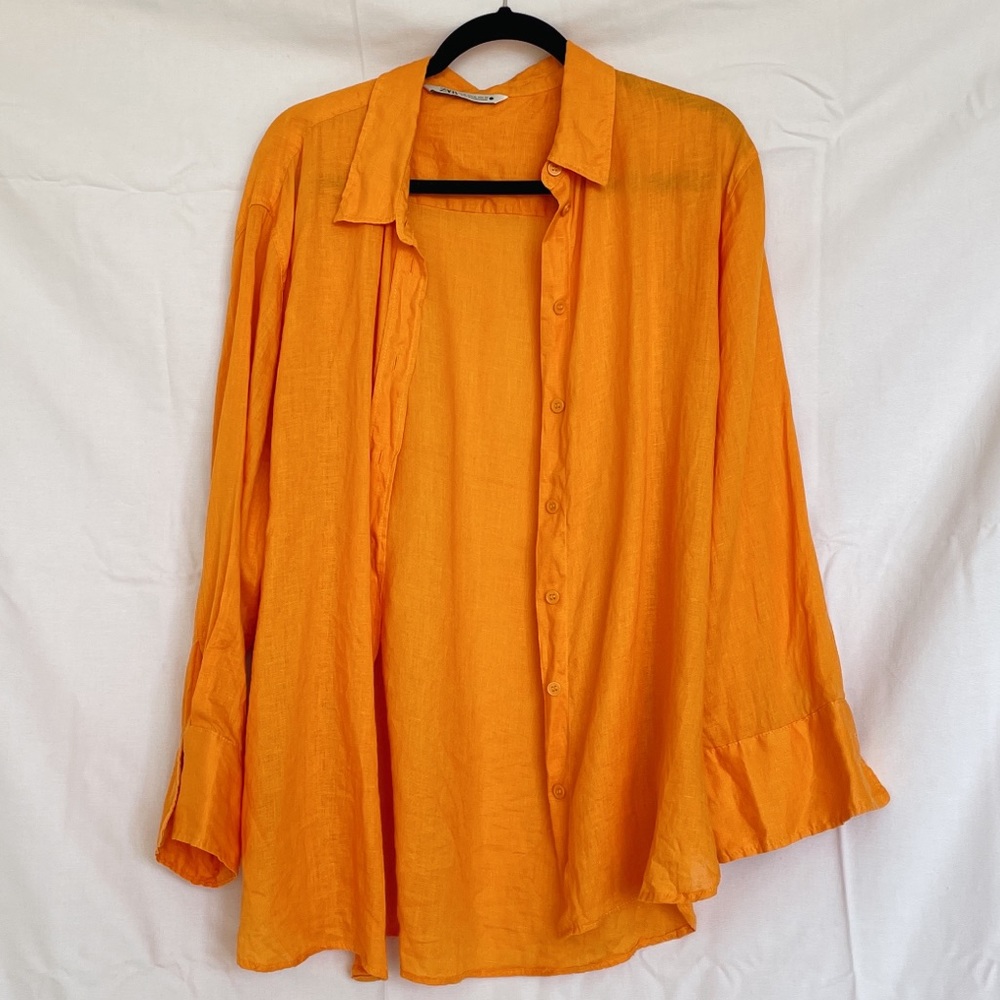 Zara Linen Button Down